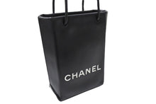 画像をギャラリービューアに読み込む, CHANEL シャネル エッセンシャル ハンドバッグ 12番台 A46880 ラムスキン ロゴ ブラック シルバー金具 美品 中古 65939