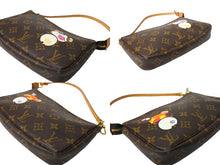 画像をギャラリービューアに読み込む, 極美品 LOUIS VUITTON ルイヴィトン ハンドバッグ ポシェット アクセソワール 村上隆 M51981 パンダ モノグラム ゴールド金具 中古 65947