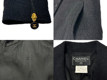 Load image into Gallery viewer, 極美品 CHANEL シャネル ウール ジャケット 97P ブラック 黒色 アウター ロゴ ココマーク ココボタン P07316V05395 サイズ36 中古 65950