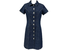 Load image into Gallery viewer, CHANEL シャネル デニムワンピース フランス製 サイズ38 ひざ丈 極美品 中古 65952