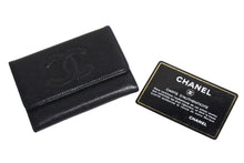 画像をギャラリービューアに読み込む, CHANEL シャネル コインケース 小銭入れ 8番台 ココマーク キャビアスキン ブラック フランス製 美品 中古 65953