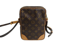 画像をギャラリービューアに読み込む, LOUIS VUITTON ルイヴィトン アマゾン ショルダーバッグ モノグラム M45236 PVC ヌメ革 ブラウン 美品 中古 65954