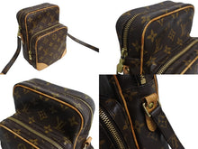 画像をギャラリービューアに読み込む, LOUIS VUITTON ルイヴィトン アマゾン ショルダーバッグ モノグラム M45236 PVC ヌメ革 ブラウン 美品 中古 65954