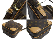 画像をギャラリービューアに読み込む, LOUIS VUITTON ルイヴィトン アマゾン ショルダーバッグ モノグラム M45236 PVC ヌメ革 ブラウン 美品 中古 65954