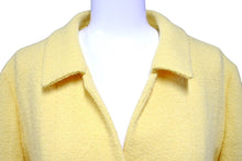 画像をギャラリービューアに読み込む, CHANEL シャネル ウール ジャケット イエロー 黄色 ココマーク ココボタン BOUTIQUE ロゴ アウター 美品 中古 65955