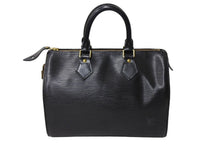 画像をギャラリービューアに読み込む, LOUIS VUITTON ルイヴィトン ハンドバッグ エピレザー スピーディ25 M59032 ブラック 美品 中古 65961