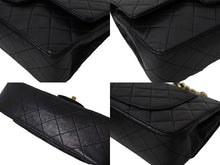 Load image into Gallery viewer, CHANEL シャネル マトラッセ ダブルフラップ25 ショルダーバッグ 1番台 ラムスキン ブラック ゴールド金具 美品 中古 65966
