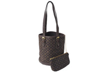 Load image into Gallery viewer, LouisVuitton ルイヴィトン バケットPM ショルダーバッグ モノグラム ミニラン M95226 FL1006 ブラウン ゴールド 美品 中古 65969