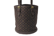 Load image into Gallery viewer, LouisVuitton ルイヴィトン バケットPM ショルダーバッグ モノグラム ミニラン M95226 FL1006 ブラウン ゴールド 美品 中古 65969