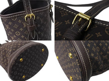 Load image into Gallery viewer, LouisVuitton ルイヴィトン バケットPM ショルダーバッグ モノグラム ミニラン M95226 FL1006 ブラウン ゴールド 美品 中古 65969