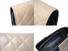 Load image into Gallery viewer, CHANEL シャネル ガブエルドゥチェーンウォレットバッグ キャビアスキン マトラッセ 27番台 ブラック ピンクベージュ 美品 中古 65975