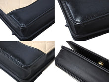 Load image into Gallery viewer, CHANEL シャネル ガブエルドゥチェーンウォレットバッグ キャビアスキン マトラッセ 27番台 ブラック ピンクベージュ 美品 中古 65975