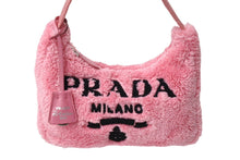 画像をギャラリービューアに読み込む, 極美品 PRADA プラダ Re-Edition 2000 テリー ミニバッグ ワンショルダーバッグ 1NE515 トライアングルロゴ ピンク 中古 65999