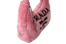 画像をギャラリービューアに読み込む, 極美品 PRADA プラダ Re-Edition 2000 テリー ミニバッグ ワンショルダーバッグ 1NE515 トライアングルロゴ ピンク 中古 65999
