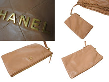 画像をギャラリービューアに読み込む, 新品同様 CHANEL22 シャネル ハンドバッグ チェーンショルダーバッグ カーフスキン AS3980 ベージュ ゴールド金具 中古 66009