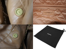 画像をギャラリービューアに読み込む, 新品同様 CHANEL22 シャネル ハンドバッグ チェーンショルダーバッグ カーフスキン AS3980 ベージュ ゴールド金具 中古 66009