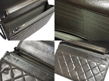 Load image into Gallery viewer, CHANEL シャネル ボーイシャネル チェーン ウォレット ショルダーバッグ ゴールド ラムスキン 20番台 シルバー金具 財布 ココマーク 美品 中古 66015