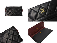 画像をギャラリービューアに読み込む, CHANEL シャネル チェーンショルダーバッグ マトラッセ23 ポーチ付き 1番台 ラムスキン ブラック ゴールド金具 美品 中古 66030
