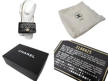 画像をギャラリービューアに読み込む, 極美品 CHANEL シャネル Wフラップ マトラッセ25 チェーンショルダーバッグ ラムスキン 3番台 ブラック ゴールド金具 中古 66031