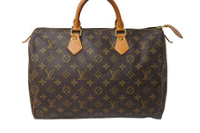 Load image into Gallery viewer, LOUIS VUITTON ルイヴィトン モノグラム スピーディ35 ハンドバッグ M41524 ブラウン 旧型 ロゴ 美品 中古 66042