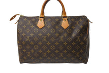 Load image into Gallery viewer, LOUIS VUITTON ルイヴィトン モノグラム スピーディ35 ハンドバッグ M41524 ブラウン 旧型 ロゴ 美品 中古 66042