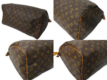 Load image into Gallery viewer, LOUIS VUITTON ルイヴィトン モノグラム スピーディ35 ハンドバッグ M41524 ブラウン 旧型 ロゴ 美品 中古 66042