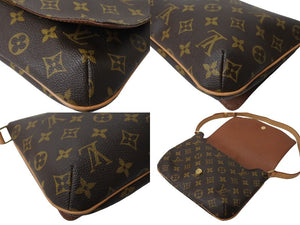 LOUIS VUITTON ルイヴィトン モノグラム ミュゼットタンゴ ショルダーバッグ M51388 ロゴ 斜め掛け 鞄 ゴールド金具 美品 中古 66048