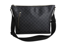 画像をギャラリービューアに読み込む, LouisVuitton ルイヴィトン ミックMM ショルダーバッグ N41106 ダミエグラフィット ブラック シルバー金具 美品 中古 66050