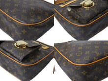 Load image into Gallery viewer, LOUIS VUITTON ルイヴィトン モノグラム ハドソンGM ショルダーバッグ M40045 ブラウン ゴールド金具 美品 中古 66051