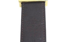 Load image into Gallery viewer, LOUIS VUITTON ルイヴィトン サンチュール LV カット ベルト ブラウン モノグラムキャンバス サイズ75/30 M6887 ゴールド金具 美品 中古 66067