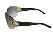 Load image into Gallery viewer, GUCCI グッチ サングラス サイズ74□01 105 ラインストーン GG 4224/S RH3CC グラデーション ブラウン GGロゴ 美品 中古 66068