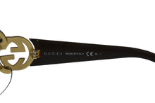 Load image into Gallery viewer, GUCCI グッチ サングラス サイズ74□01 105 ラインストーン GG 4224/S RH3CC グラデーション ブラウン GGロゴ 美品 中古 66068