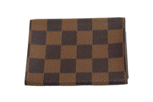 Load image into Gallery viewer, 極美品 LOUIS VUITTON ルイヴィトン アンヴェロップ カルト ドゥ ヴィジット カードケース N62920 ダミエ ブラウン 中古 66077