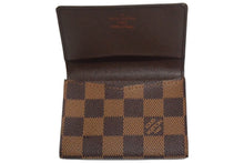 Load image into Gallery viewer, 極美品 LOUIS VUITTON ルイヴィトン アンヴェロップ カルト ドゥ ヴィジット カードケース N62920 ダミエ ブラウン 中古 66077