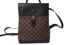 Load image into Gallery viewer, 極美品 LOUIS VUITTON ルイヴィトン リュック デイパック N51132 ダミエ ソーホー ブラウン ゴールド金具 中古 4c066080