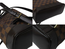 Load image into Gallery viewer, 極美品 LOUIS VUITTON ルイヴィトン リュック デイパック N51132 ダミエ ソーホー ブラウン ゴールド金具 中古 4c066080