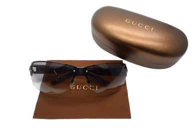 GUCCI グッチ グラデーション サングラス ブラック アイウェア リムレス 小物 ロゴ 眼鏡 66☐10 GG2803 美品 中古 66084