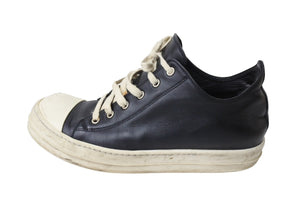 Rick Owens リックオウエンス LPO LOW SNEAKERS スニーカー RU21S6891 レザー ローカット サイズ42 ブラック 良品 中古 66093