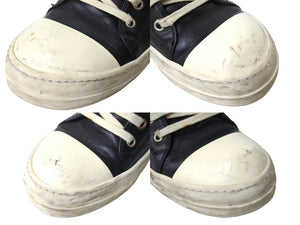 Rick Owens リックオウエンス LPO LOW SNEAKERS スニーカー RU21S6891 レザー ローカット サイズ42 ブラック 良品 中古 66093