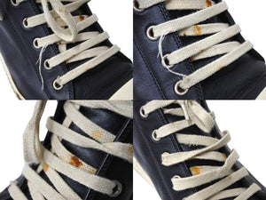 Rick Owens リックオウエンス LPO LOW SNEAKERS スニーカー RU21S6891 レザー ローカット サイズ42 ブラック 良品 中古 66093