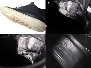 Rick Owens リックオウエンス LPO LOW SNEAKERS スニーカー RU21S6891 レザー ローカット サイズ42 ブラック 良品 中古 66093