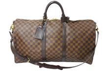 画像をギャラリービューアに読み込む, 極美品 LOUIS VUITTON ルイヴィトン ボストンバッグ キーポルバンドリエール 55 ダミエキャンバス ブラウン N41414 中古 66098