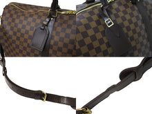 画像をギャラリービューアに読み込む, 極美品 LOUIS VUITTON ルイヴィトン ボストンバッグ キーポルバンドリエール 55 ダミエキャンバス ブラウン N41414 中古 66098