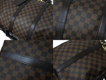画像をギャラリービューアに読み込む, 極美品 LOUIS VUITTON ルイヴィトン ボストンバッグ キーポルバンドリエール 55 ダミエキャンバス ブラウン N41414 中古 66098
