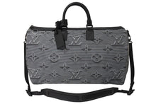 画像をギャラリービューアに読み込む, 新品同様 LOUIS VUITTON ルイヴィトン キーポルバンドリエールリバーシブル50 M44939 ボストンバッグ グレー 中古 66100