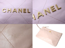 Load image into Gallery viewer, CHANEL22 シャネル ハンドバッグ チェーンショルダーバッグ カーフスキン AS3980 ピンク ゴールド金具 美品 中古 66101