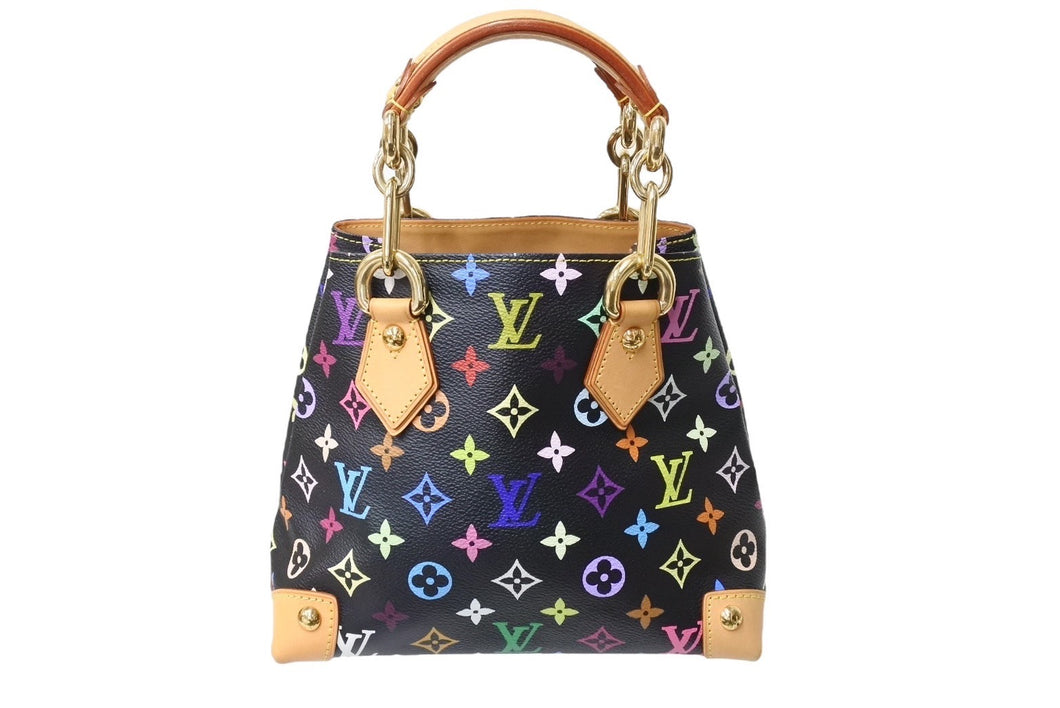 極美品 LOUISVUITTON ルイヴィトン オードラ ハンドバッグ M40048 ブラック マルチカラー ゴールド金具 中古 66102