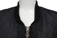 画像をギャラリービューアに読み込む, 極美品 CHROME HEARTS × MATTY BOY クロムハーツ マッティボーイ ナイロン キルティング ベスト ブラック 黒色 ナイロン ラムスキン サイズM 中古 66104