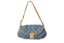 Load image into Gallery viewer, LOUIS VUITTON ルイヴィトン ミニプリーティ ハンドバッグ M95050 モノグラム デニム レザー ゴールド金具 美品 中古 66107