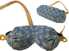 Load image into Gallery viewer, LOUIS VUITTON ルイヴィトン ミニプリーティ ハンドバッグ M95050 モノグラム デニム レザー ゴールド金具 美品 中古 66107